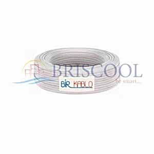 KORDON KABLO(BİRKABLO) 2 X 0.75 (1mt) (ŞEFFAF-BEYAZ)